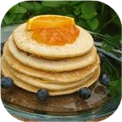 Orange Whole Wheat Pancakes (KitchenPC)