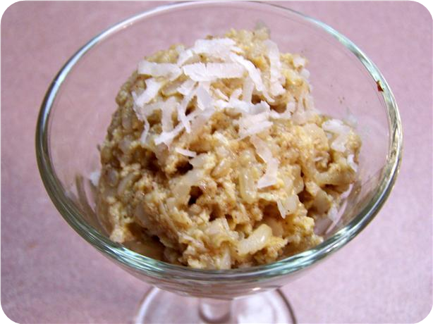 Mango Colada Rice Pudding (KitchenPC)