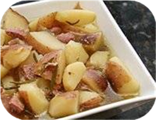 Slow Cooker Potatoes With Country Ham (KitchenPC)