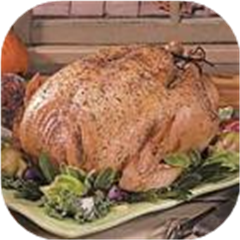 Herb-Glazed Roasted Turkey (KitchenPC)