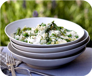 Spring green risotto 