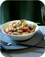Fresh Fettuccine with Chicken-Liver Sauce