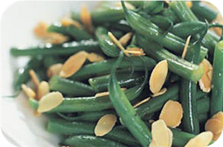 Green beans with almonds