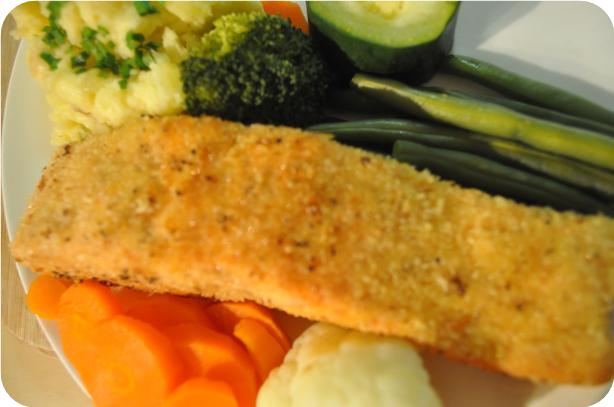 Dee's Panko Breaded Pecan Salmon