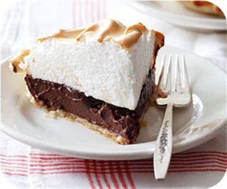 American classics: chocolate meringue pie 