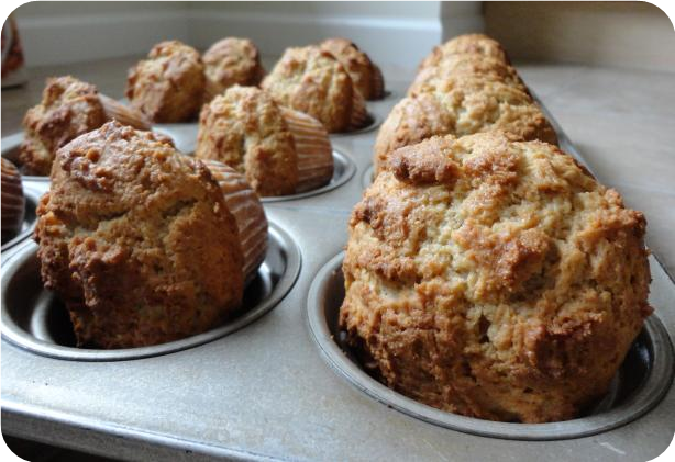 Healthy Pumpkin Banana Muffins