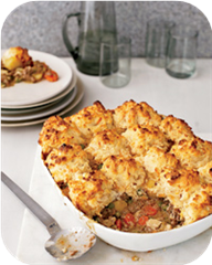 Beef-and-Vegetable Potpie with Cheddar Biscuits