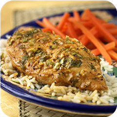 Ginger-spiced chicken 