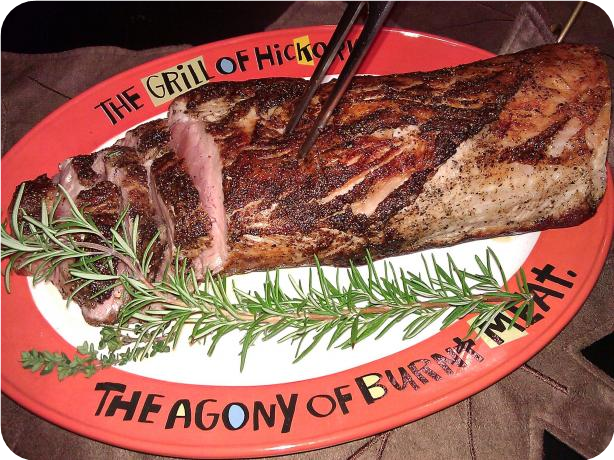Garlic Herb Grilled Pork Tenderloin