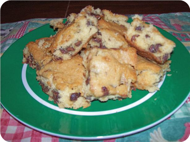 Weight Watchers Chocolate Chip Blondies 3 Points