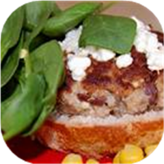  Feta Cheese Turkey Burgers  