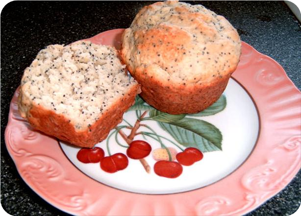 Lemony Poppy Seed Muffins