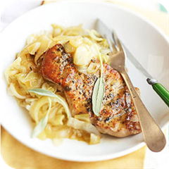 Sage-Scented Pork Chops