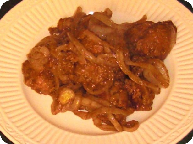 Italian Inn Fried Chicken Livers and Onions