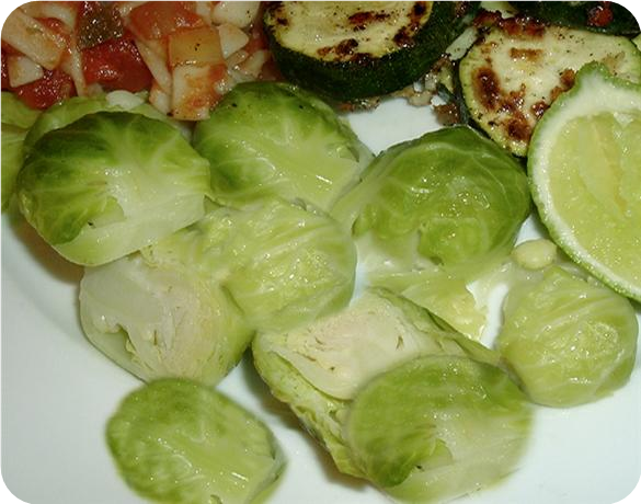 Lime Brussels Sprouts - Delicious!