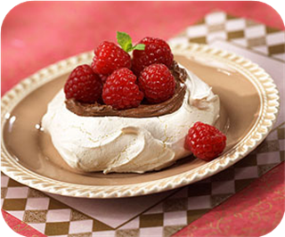 Chocolate-Filled Orange Meringues 