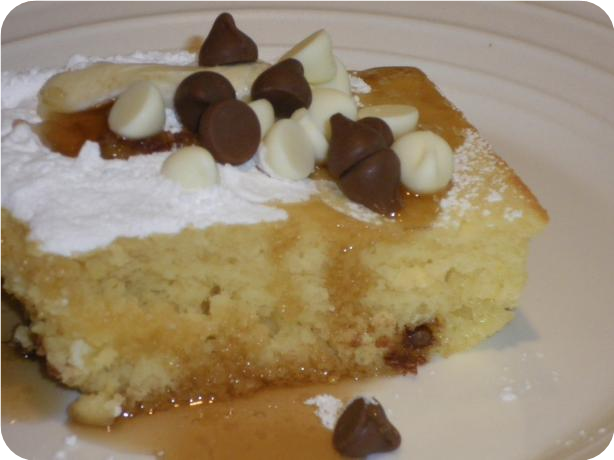 Oven Baked Chocolate Chip Pancakes
