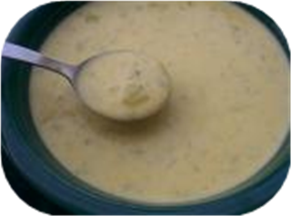 Velvety Broccoli & Cauliflower Cheese Soup