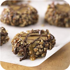 Hocolaty caramel thumbprints