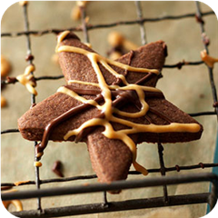 Chocolate Peanut Butter Shortbread Bites 