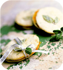 Apricot preserve and sage cookies