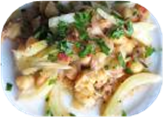 Warm Fennel and Chickpea Antipasto