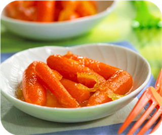 Orange-ginger carrots 