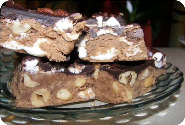 Chocolate Mile-High Marshmallow Squares