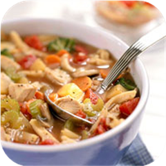 Turkey frame soup 