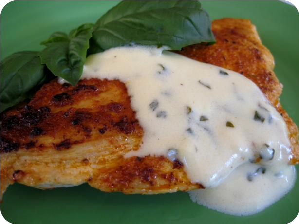 Basil Lemon Butter Cream Sauce