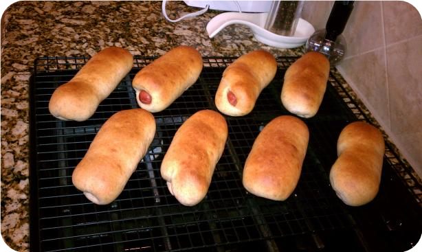 Whole Wheat Hamburger and Hot Dog Buns (Bread Machine)