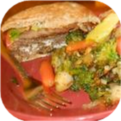 Goat Cheese Stuffed Lamb Burgers