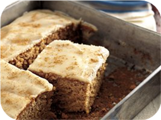 Butter Rum-Glazed Applesauce Cake