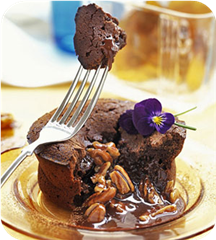 Double Chocolate Lava Baby Cakes