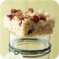 White Chocolate-Cranberry Crispy Treats