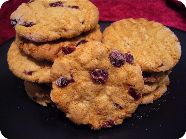 Macadamia Butter/Cranberry Cookies