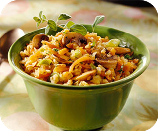 Brown rice pilaf 