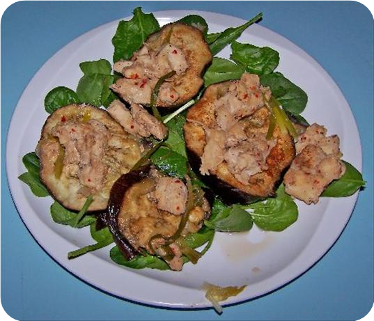 Scenter Steamed Eggplant  (Aubergine) With Chicken.