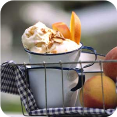 Homemade Peaches 'n' Cream Ice Cream