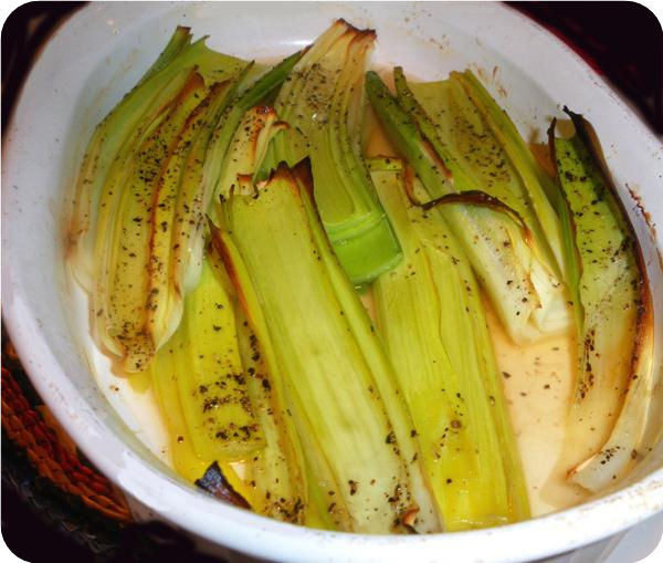Easy Braised Leeks