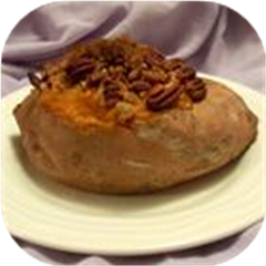 Stuffed Baked Sweet Potatoes with Pecans