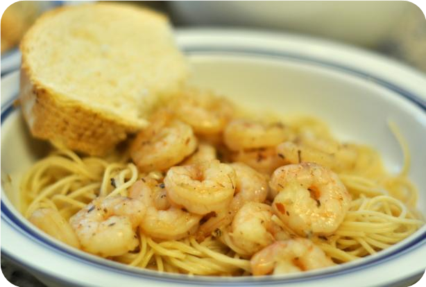 Dirty Shrimp in Butter-Beer Sauce