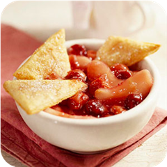 Apple-cherry cobbler 