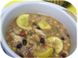Southwestern Chicken & Barley Soup