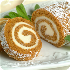 Pumpkin Roll with Cream Cheese Filling