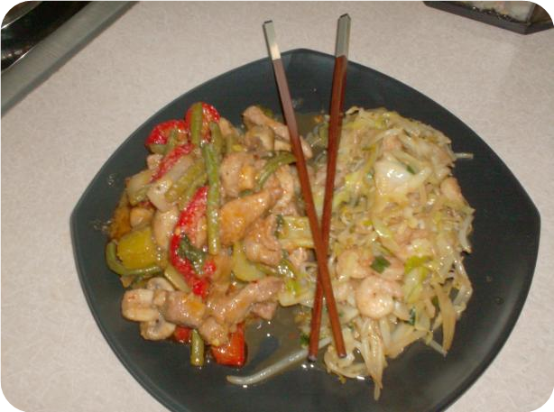 Shrimp and Bean Sprouts (Low Carb)