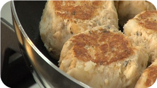 Easy salmon rissoles