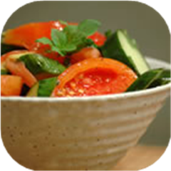 Tomato Cucumber Salad with Mint