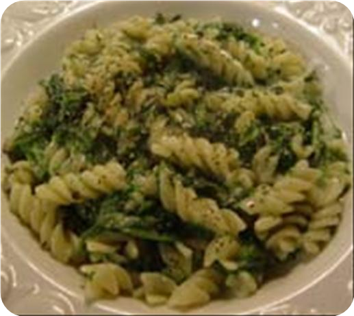 Cheese And Spinach Fettuccine