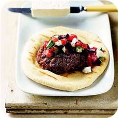 Greek-style turkey burgers 